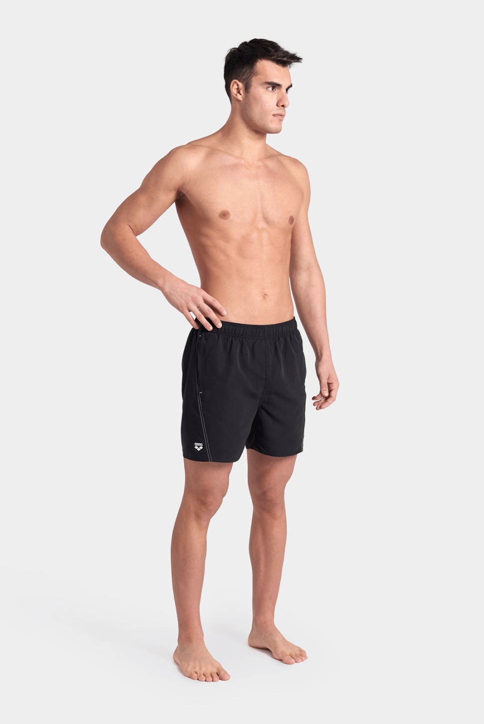 Шорти чоловічі Arena FUNDAMENTALS LOGO BOXER R чорні 006444-511 — фото 3
