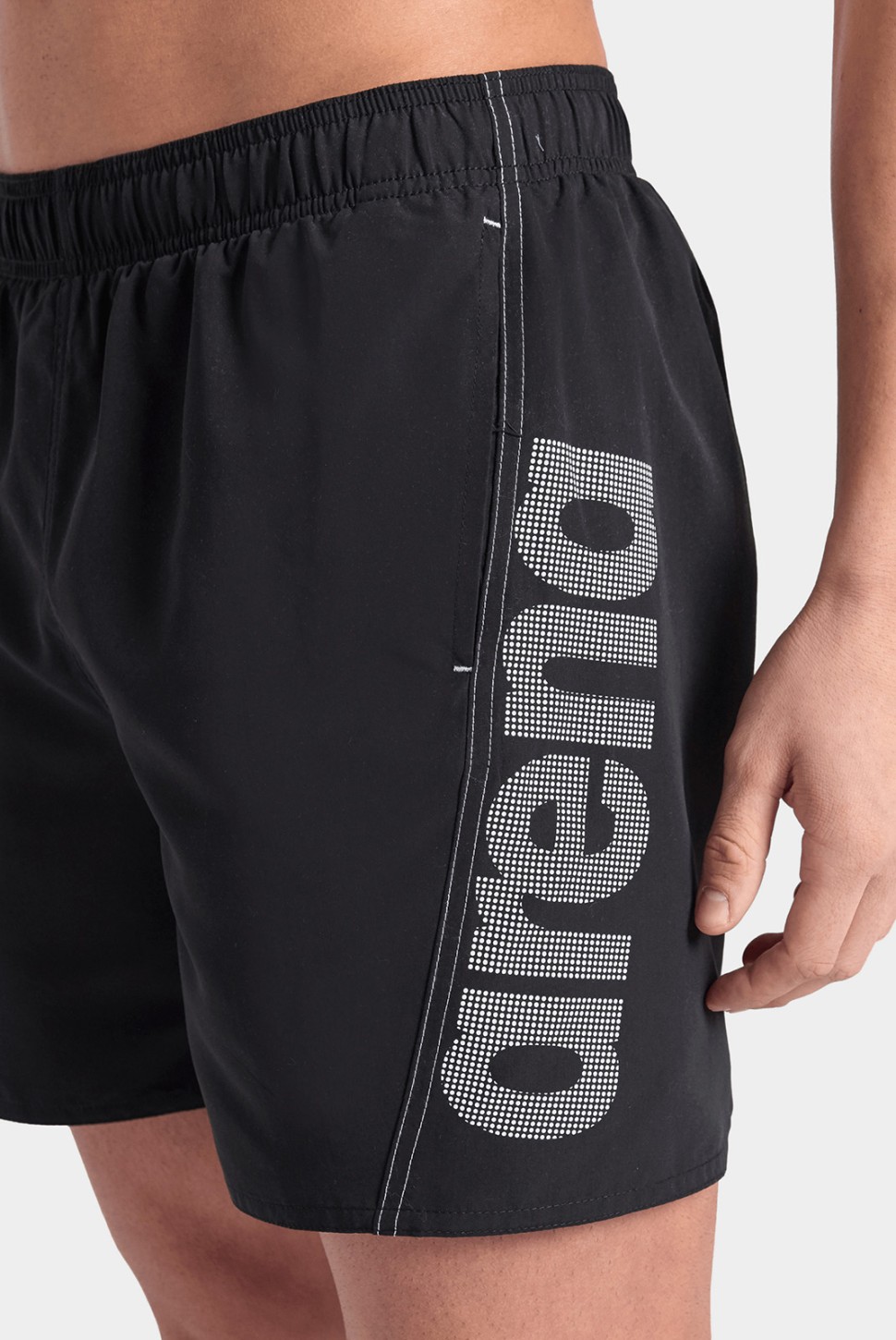 Шорти чоловічі Arena FUNDAMENTALS LOGO BOXER R чорні 006444-511 — фото 4
