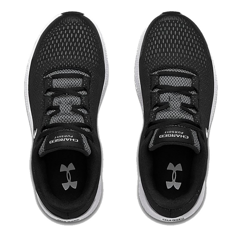 Кроссовки детские Under Armour Charged Pursuit черные 3022860-001 — фото 2