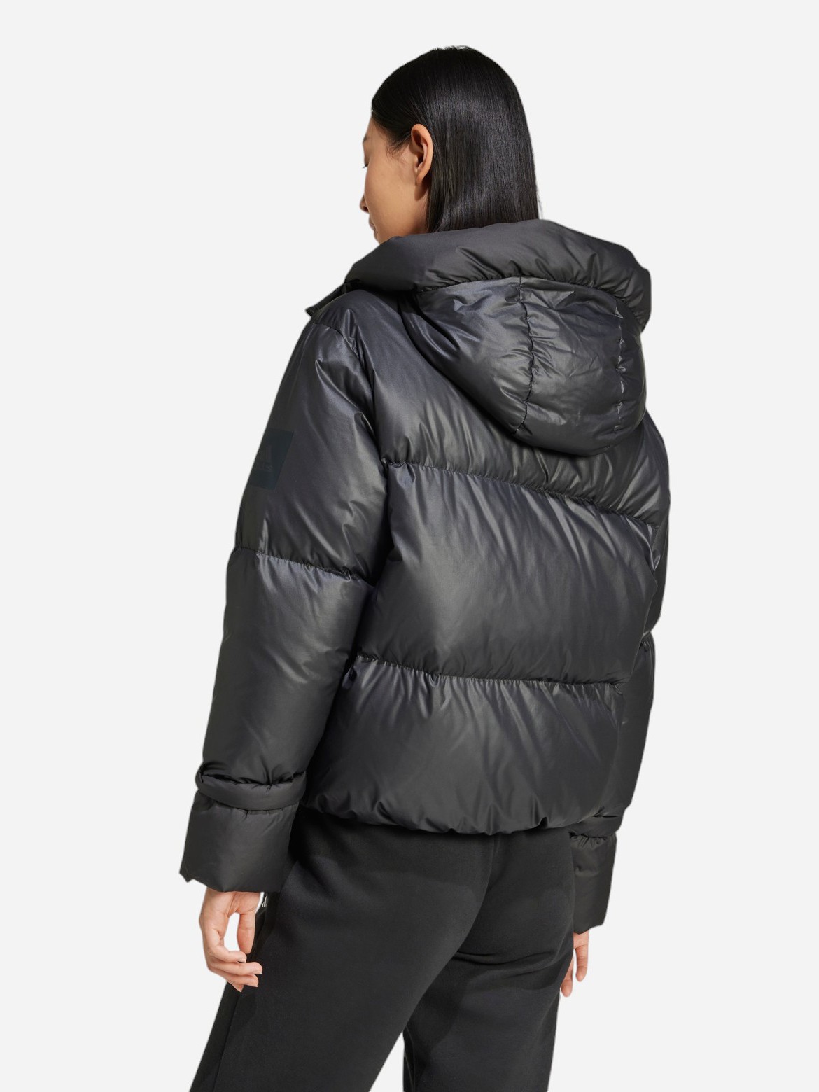 Куртка жіноча Adidas W BIG BAFFLE J чорна IV9771 изображение 3