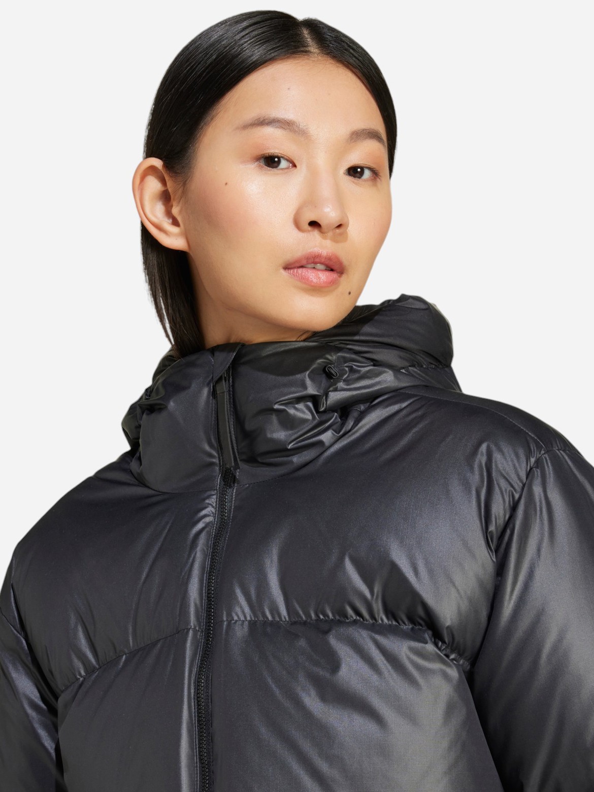 Куртка жіноча Adidas W BIG BAFFLE J чорна IV9771 изображение 5