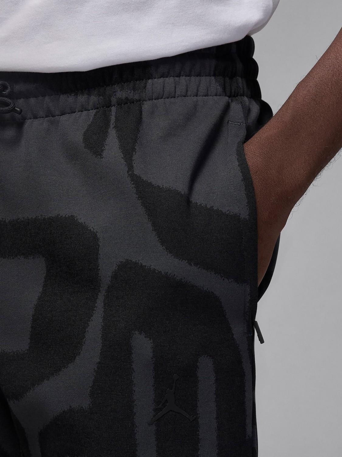 Брюки мужские Nike M J DF SPRT HOOP AOP PANT черные FV8622-010 изображение 4