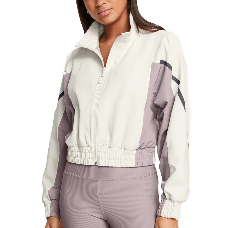 Вітрівка жіноча Under Armour Unstoppable Crop Jacket бежева 1386479-110 изображение 1
