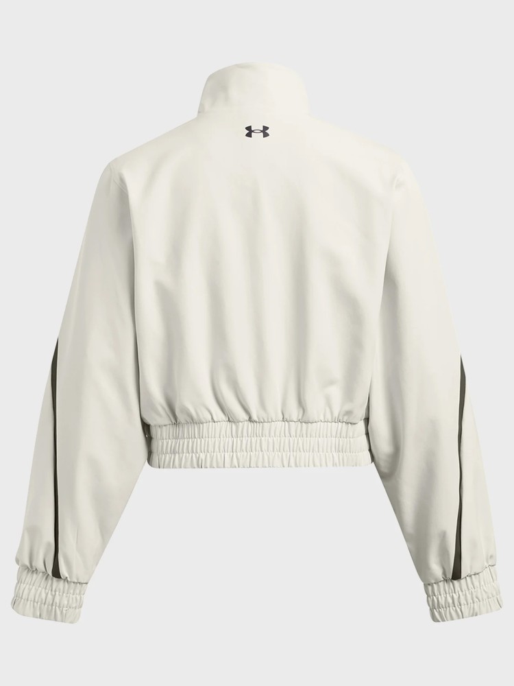 Вітрівка жіноча Under Armour Unstoppable Crop Jacket бежева 1386479-110 изображение 7