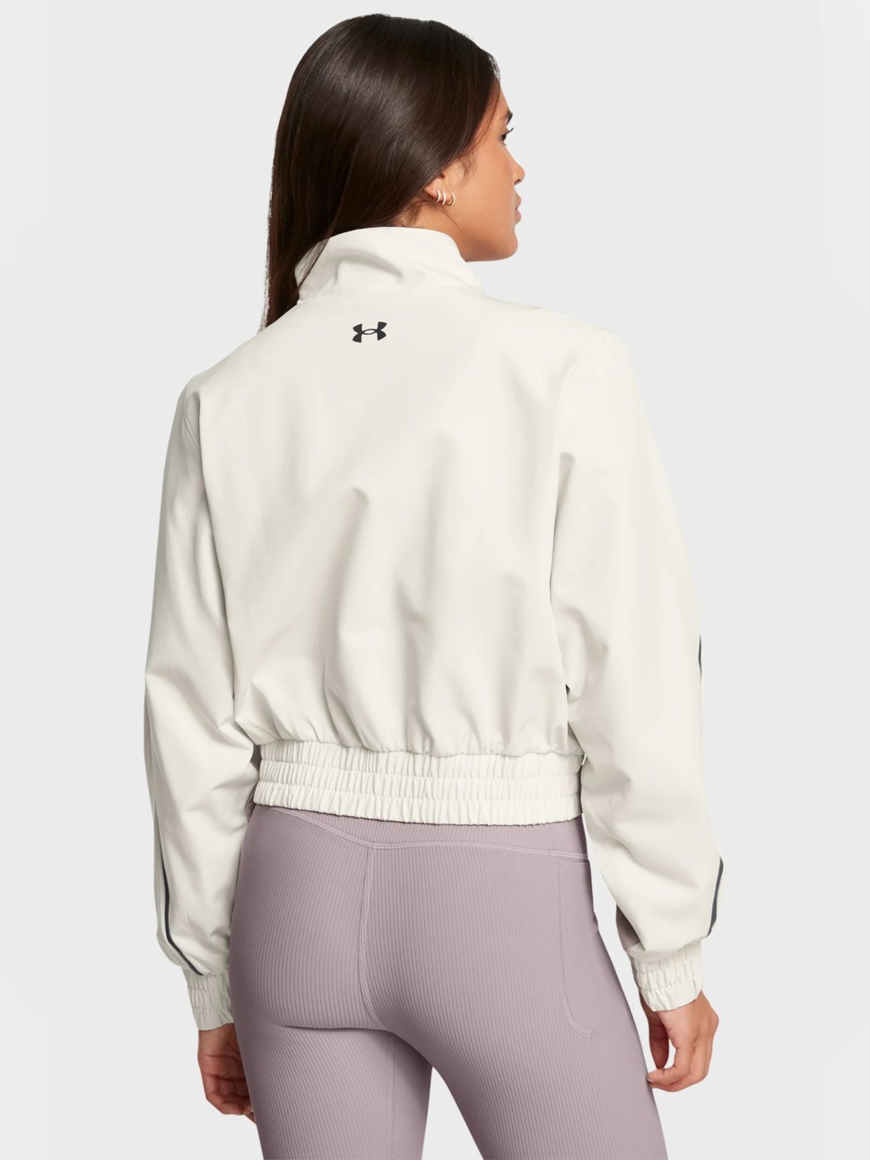 Вітрівка жіноча Under Armour Unstoppable Crop Jacket бежева 1386479-110 — фото 4