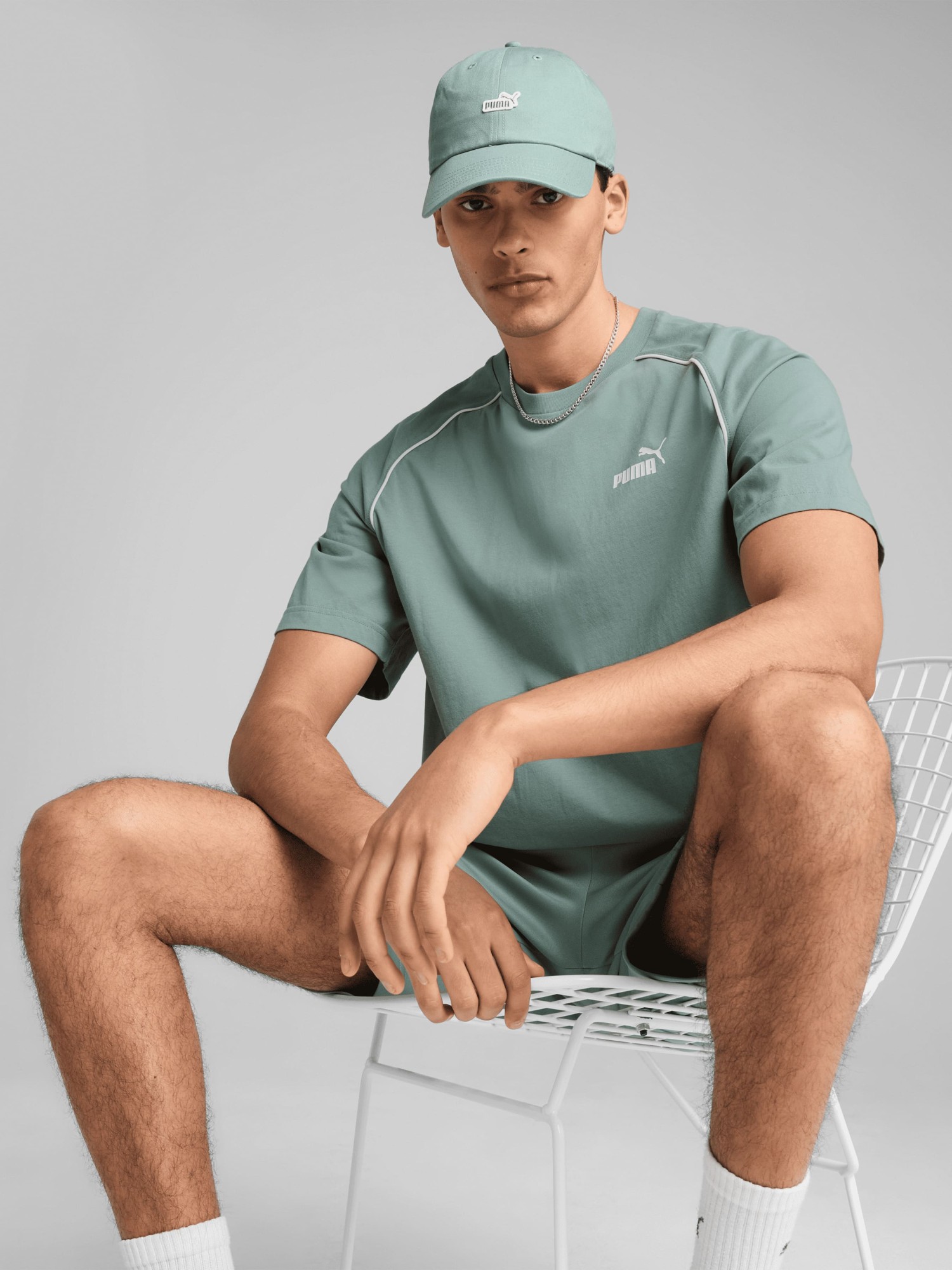 Бейсболка  Puma ESS No.1 Logo Patch BB Cap зеленая 02599704 изображение 4