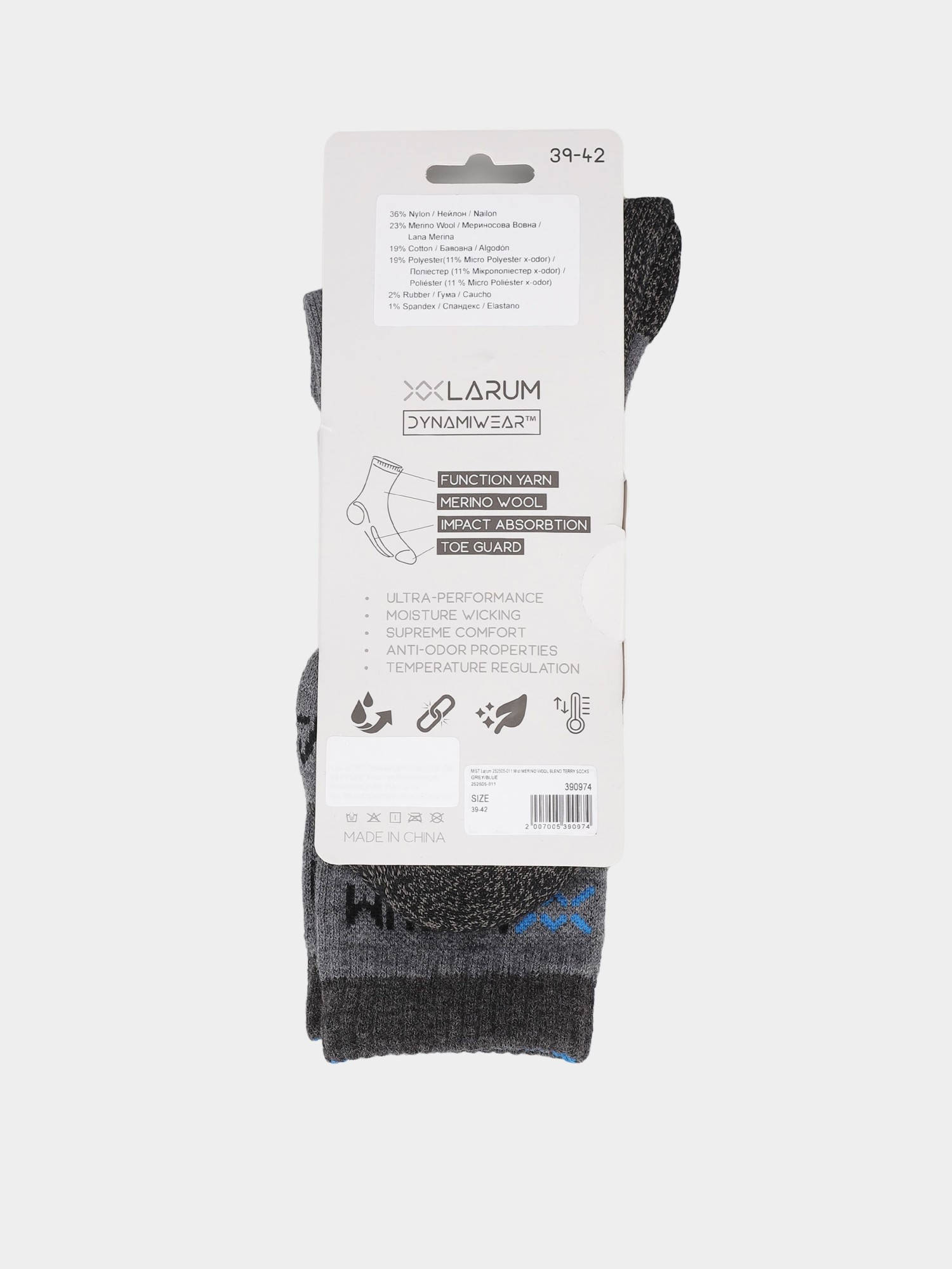 Носки Larum Mist серый 252505-011 изображение 3