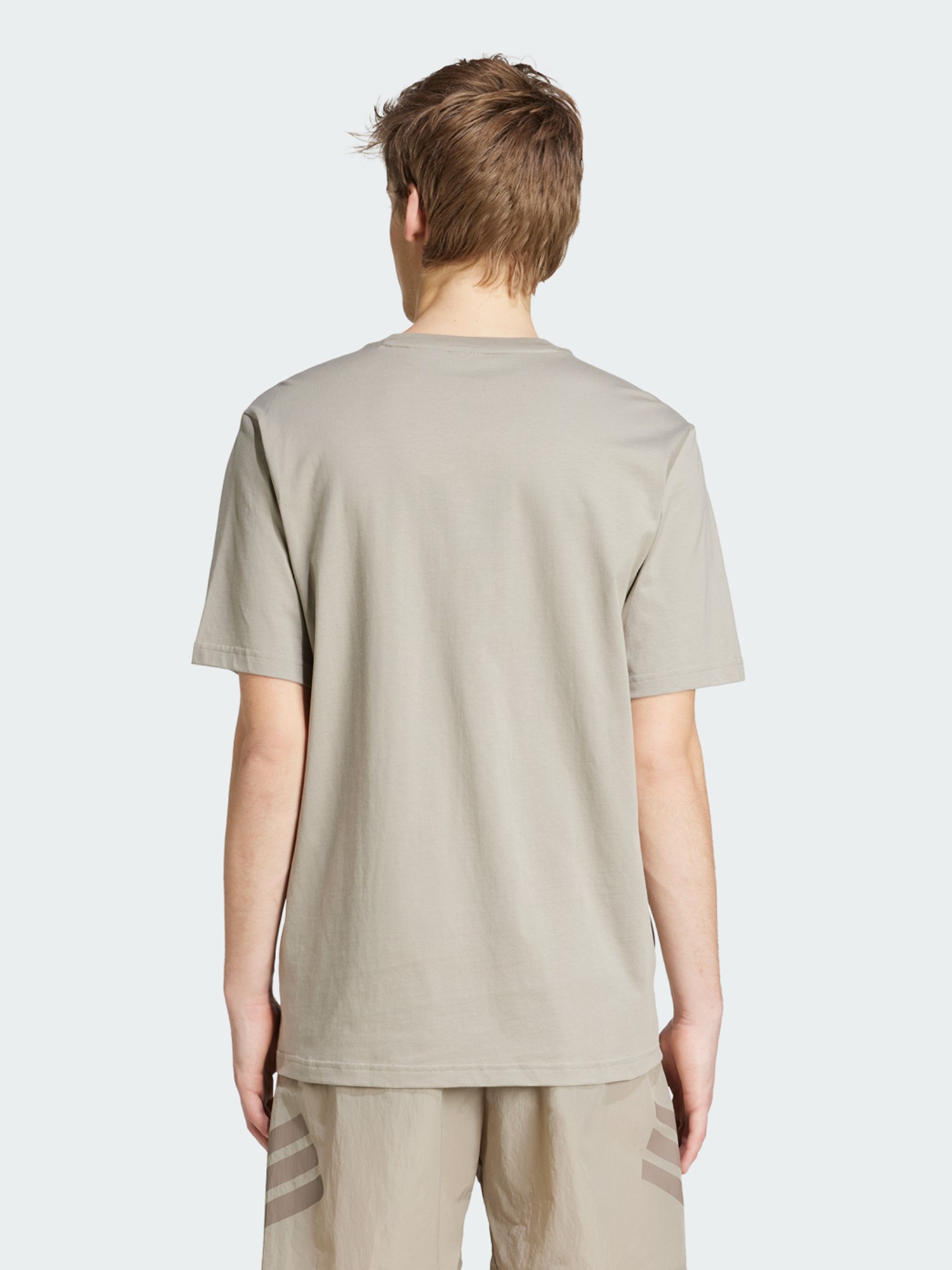 Футболка мужская Adidas M FI 3BAR TEE бежевая JD4915 изображение 3