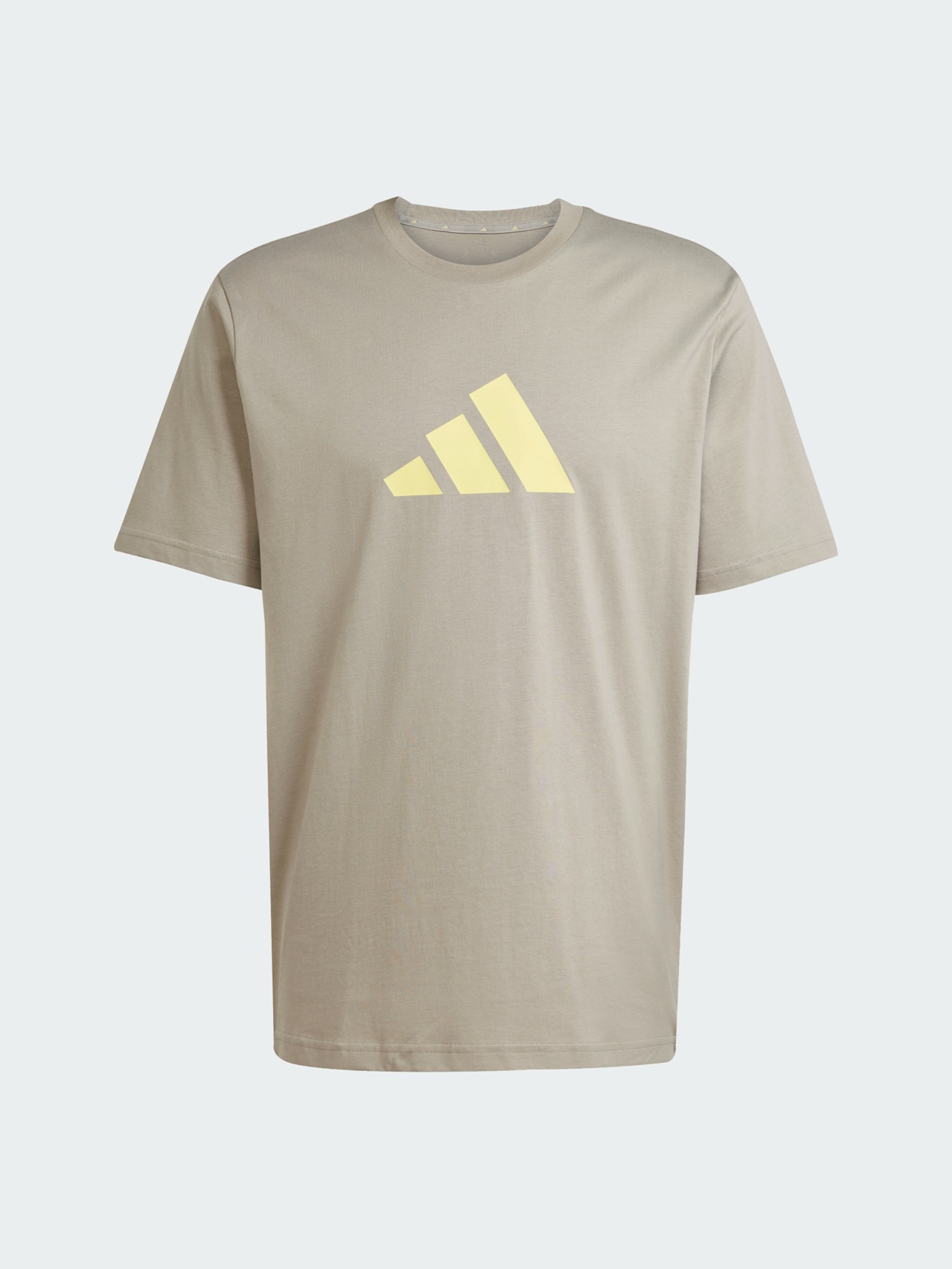 Футболка мужская Adidas M FI 3BAR TEE бежевая JD4915 изображение 7
