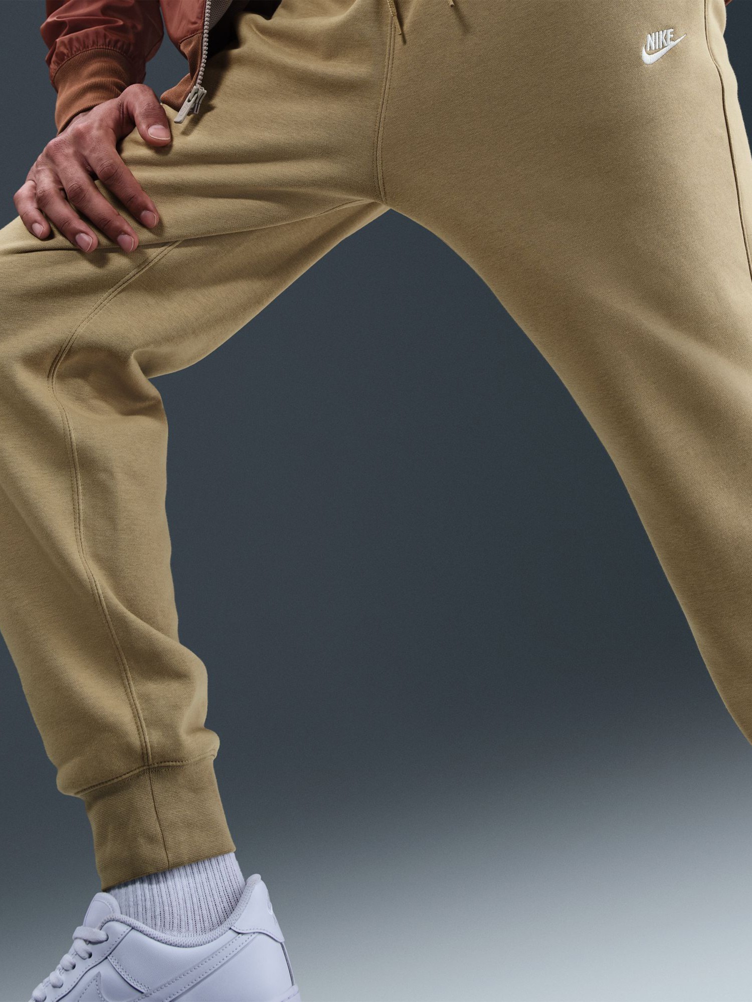 Брюки мужские Nike M NK CLUB BB JOGGER песочные FN3787-297 изображение 6