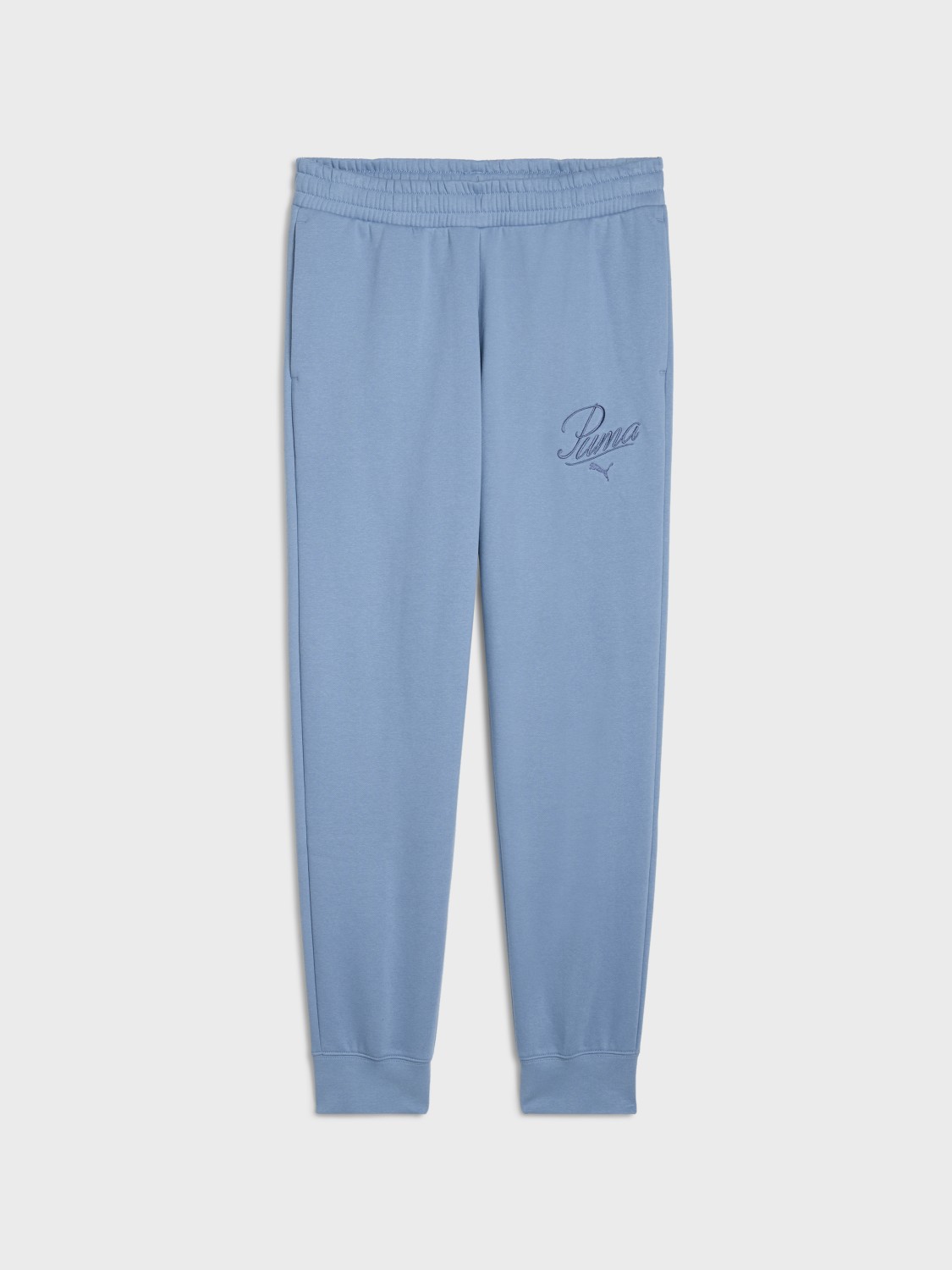 Брюки женские Puma ESS SCRIPT Sweatpants голубые 68807434 изображение 5