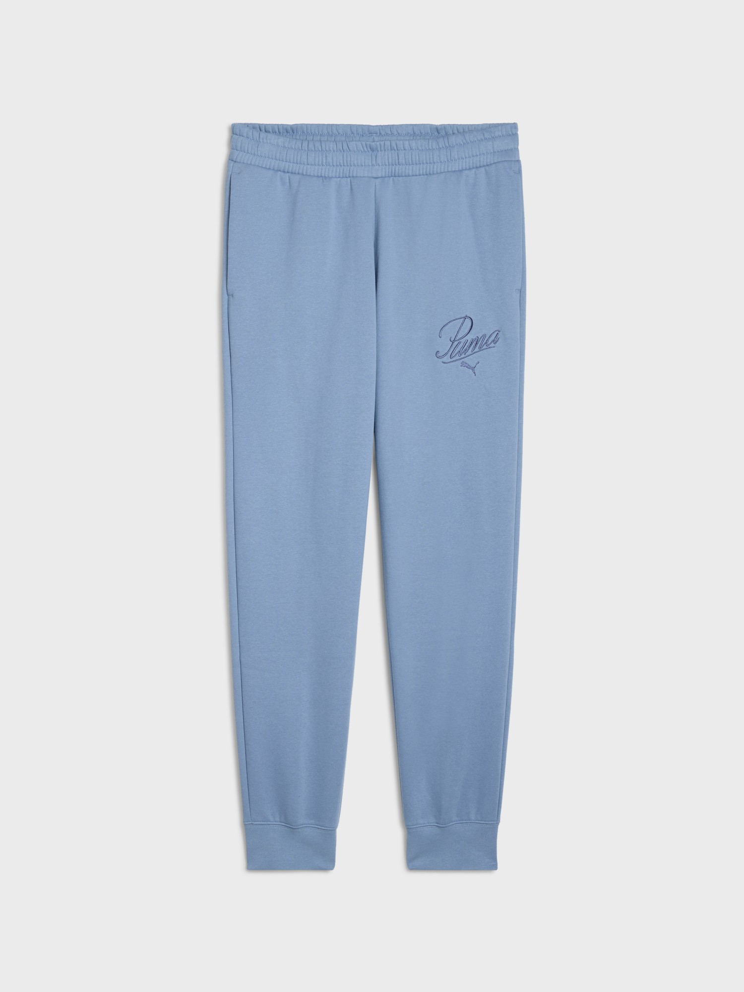 Штани жіночі Puma ESS SCRIPT Sweatpants блакитні 68807434 изображение 5