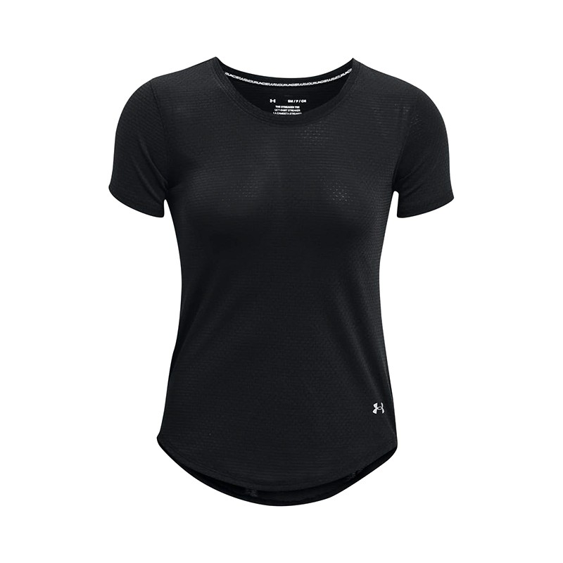 Футболка жіноча Under Armour Ua Streaker Ss чорна 1361371-001 — фото 1