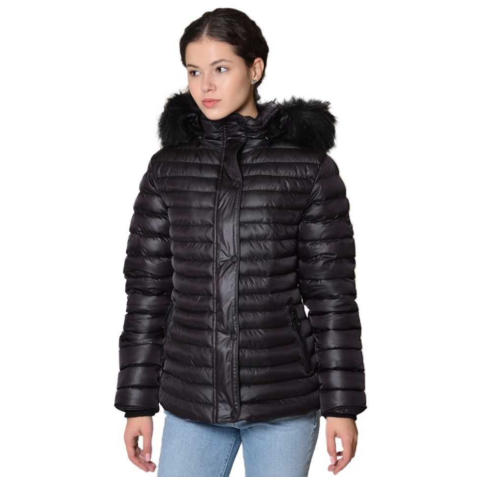 Куртка жіноча Geographical Norway чорна WR716F-010 изображение 1