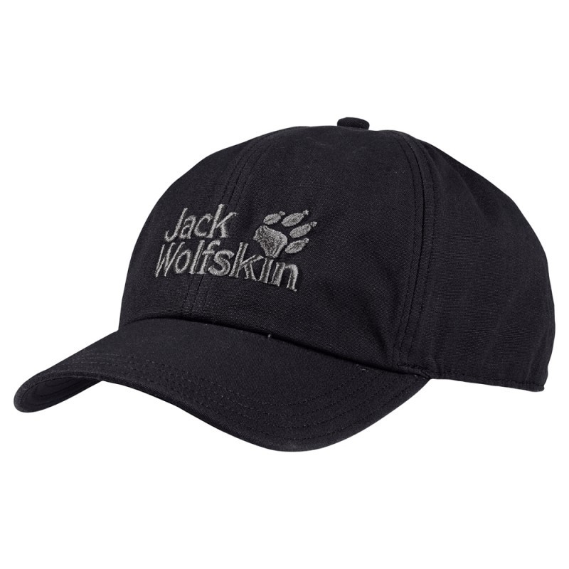 Бейсболка Jack Wolfskin Baseball Cap черная 1900671-6001