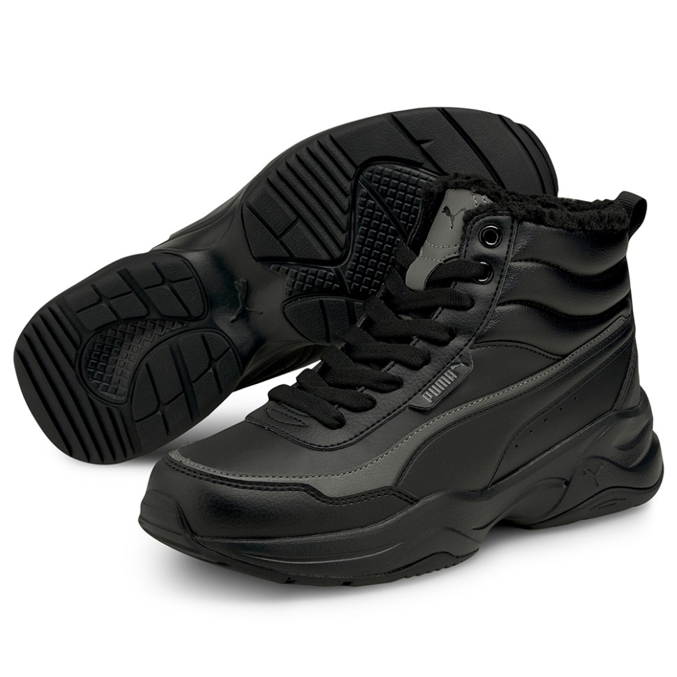 Черевики жіночі Puma Cilia Mid Metallic чорні 37583502 — фото 3