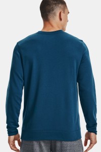 Чоловіча толстовка Under Armour Ua Rival Terry Logo Crew синя 1370391-458 изображение 3