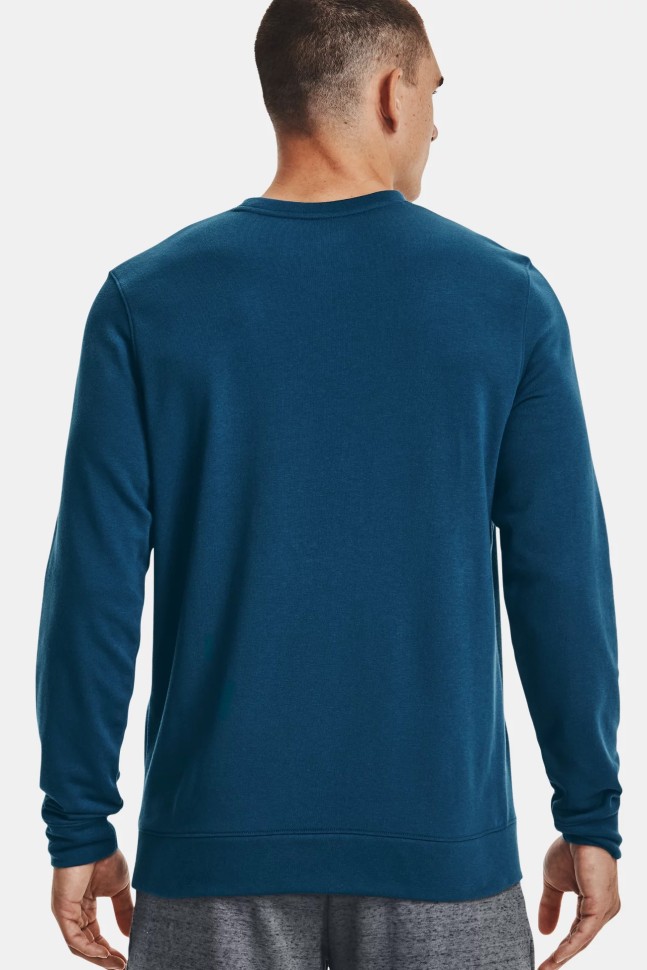 Чоловіча толстовка Under Armour Ua Rival Terry Logo Crew синя 1370391-458 изображение 3