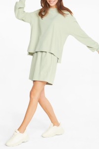 Толстовка женская Puma Her Summer Crew зеленая 84840033 изображение 2