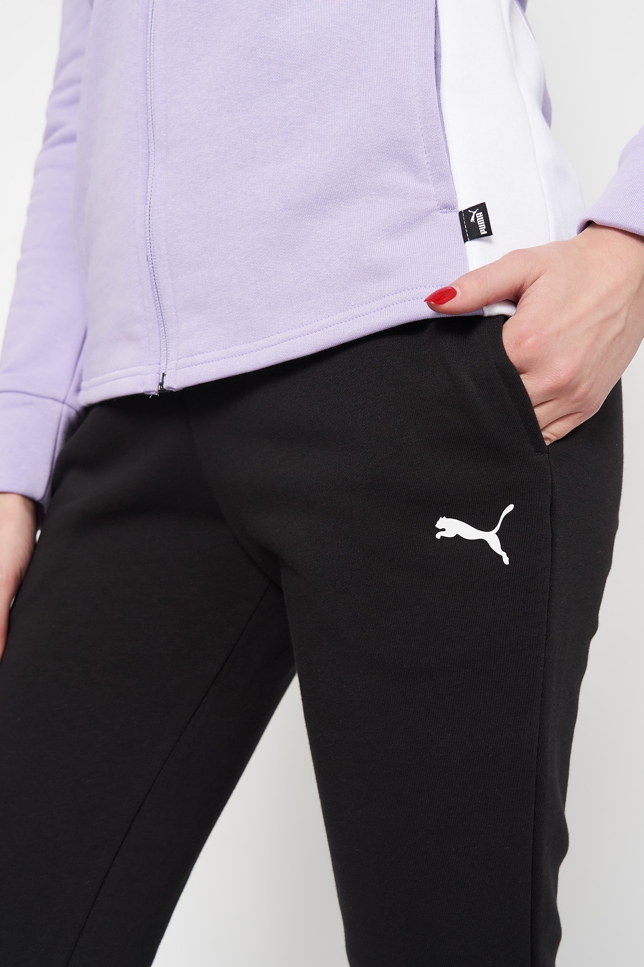 Костюм женский Puma Classic Hooded Tracksuit фиолетовый 67369925 изображение 4