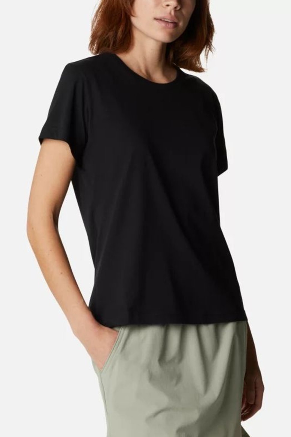 Футболка женская Columbia Sapphire Point™ Short Sleeve Tee черная 1992021-010 — фото 3 — Sport City Футболка женская Columbia Sapphire Point™ Short Sleeve Tee черная 1992021-010 — фото 3