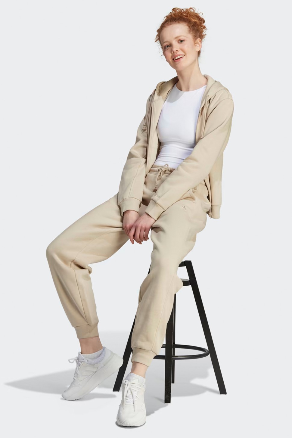 Штани жіночі Adidas W ALL SZN PT бежеві IM0332 — фото 4