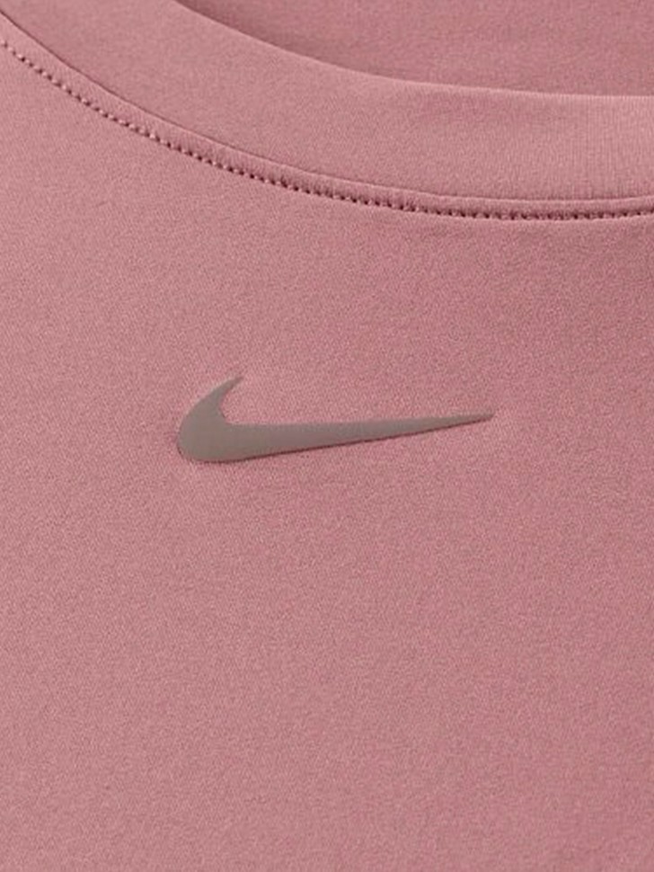 Футболка женская Nike W NK ONE FITTED DF SS TOP коричневая FN2804-208 изображение 5