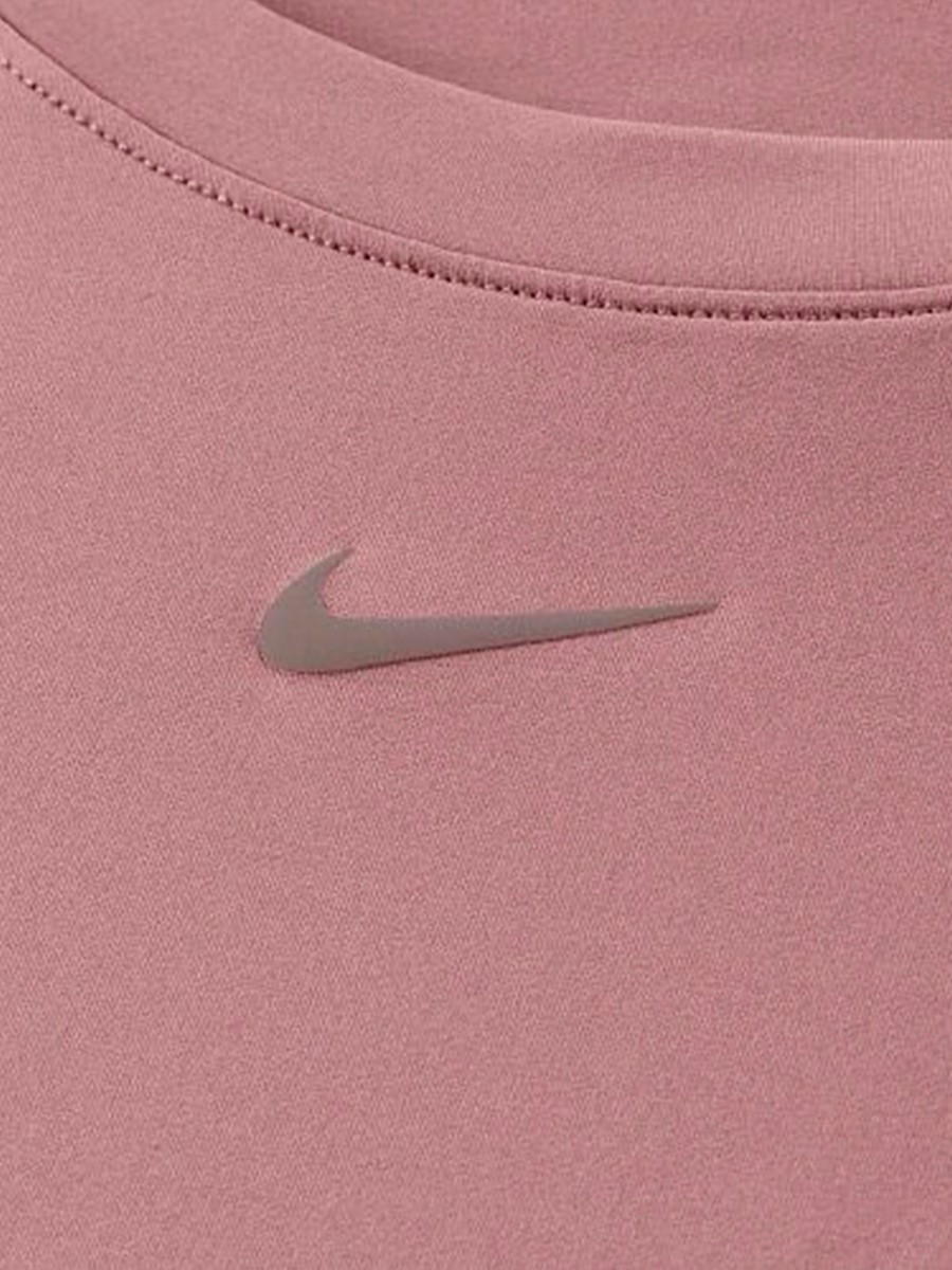 Футболка жіноча Nike W NK ONE FITTED DF SS TOP коричнева FN2804-208 — фото 5
