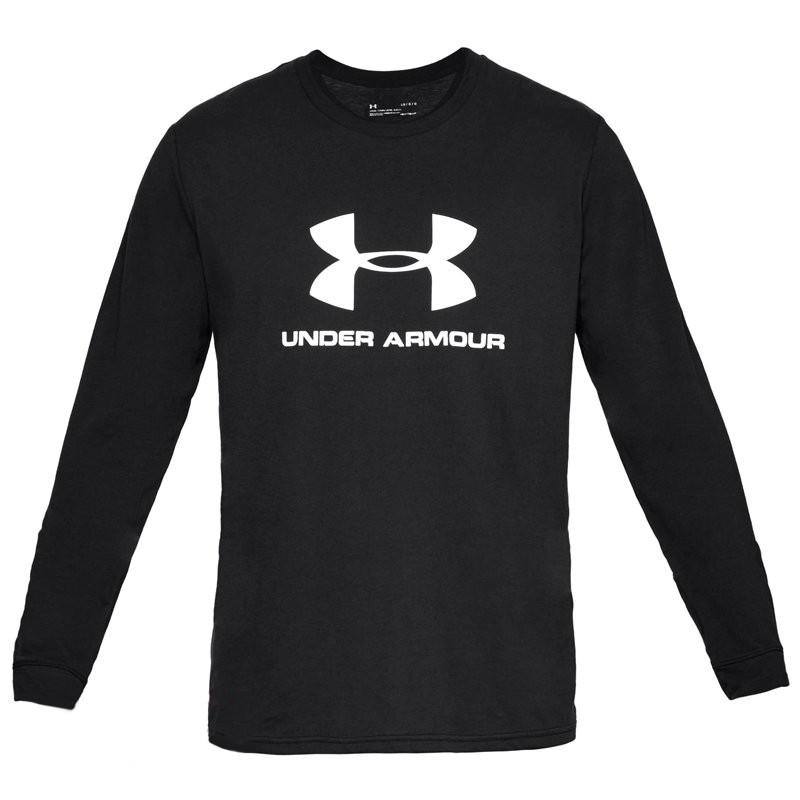 Футболка мужская Under Armour SPORTSTYLE LOGO LS черная 1329283-001 изображение 1