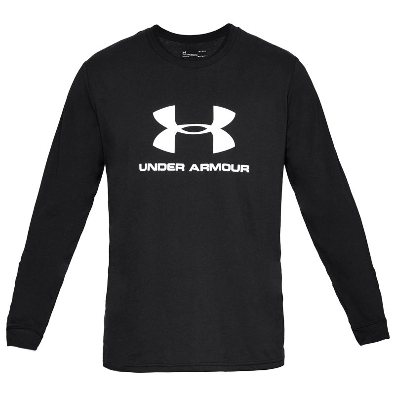Футболка мужская Under Armour SPORTSTYLE LOGO LS черная 1329283-001 — Sport City Футболка мужская Under Armour SPORTSTYLE LOGO LS черная 1329283-001