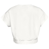Футболка женская Under Armour Featherweight Fleece Crop Top белая 1328958-112 изображение 2