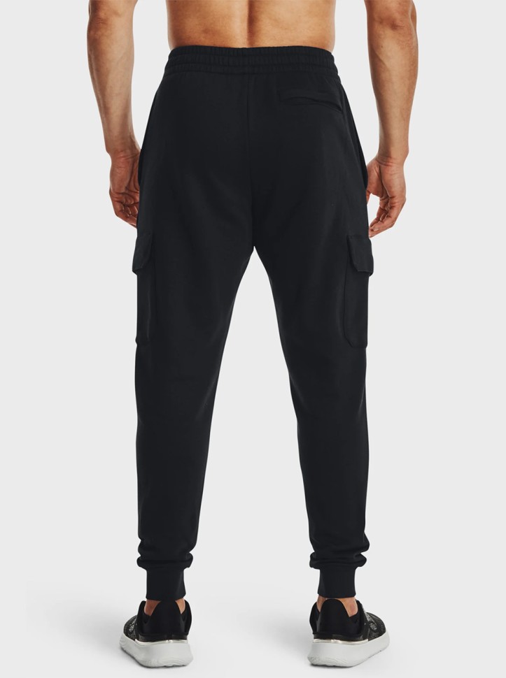 Брюки мужские Under Armour UA Rival Fleece Cargo Jogger черные 1382134-001 изображение 4