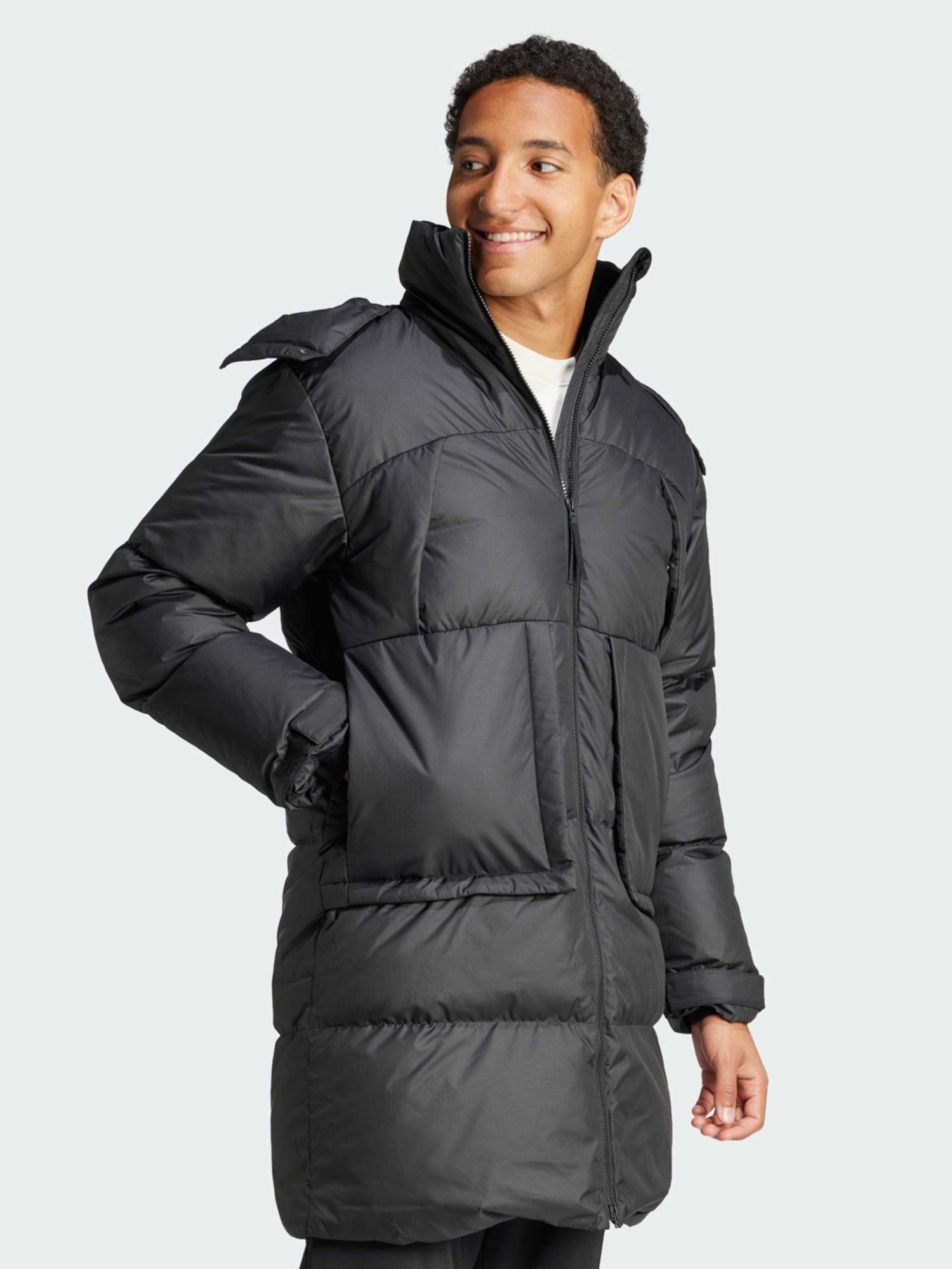 Куртка чоловіча Adidas BIG BAFFLE C чорна IV9775 изображение 4