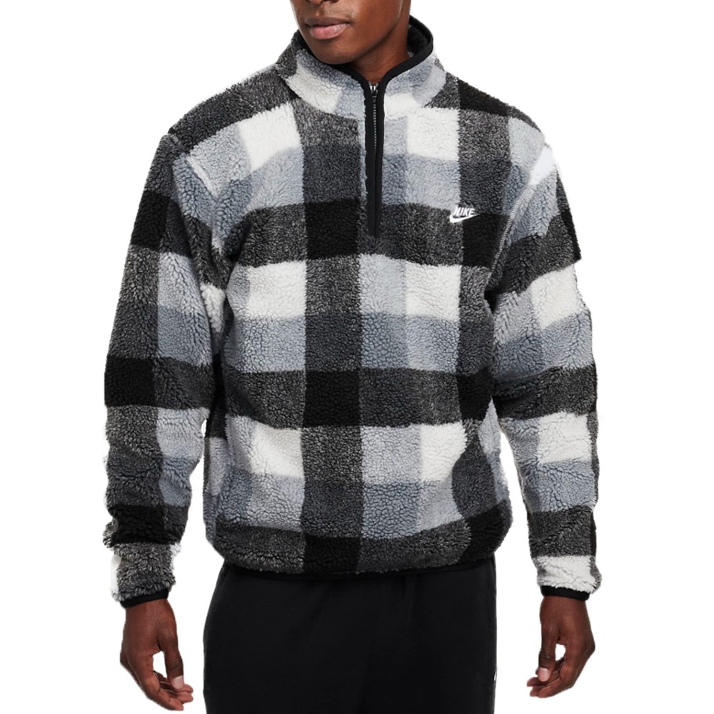 Толстовка мужская Nike M NK CLUB SSNL WNTRZD AOP HZ серая FZ0896-010