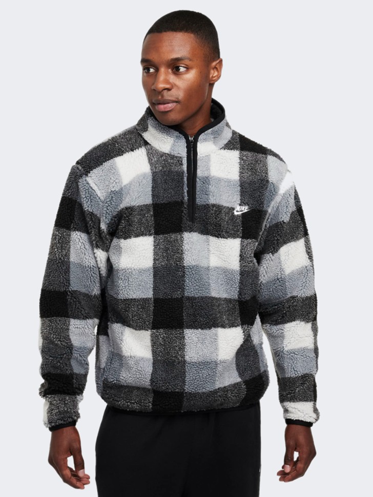 Толстовка чоловіча Nike M NK CLUB SSNL WNTRZD AOP HZ сіра FZ0896-010 изображение 2