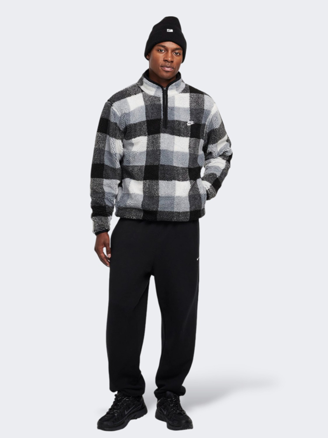 Толстовка мужская Nike M NK CLUB SSNL WNTRZD AOP HZ серая FZ0896-010 изображение 4