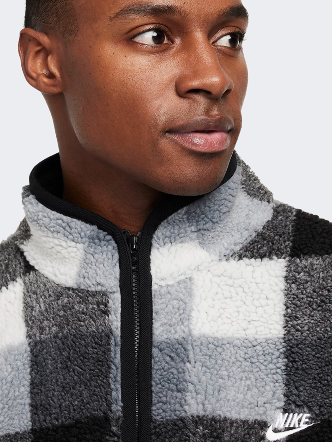 Толстовка мужская Nike M NK CLUB SSNL WNTRZD AOP HZ серая FZ0896-010 изображение 5