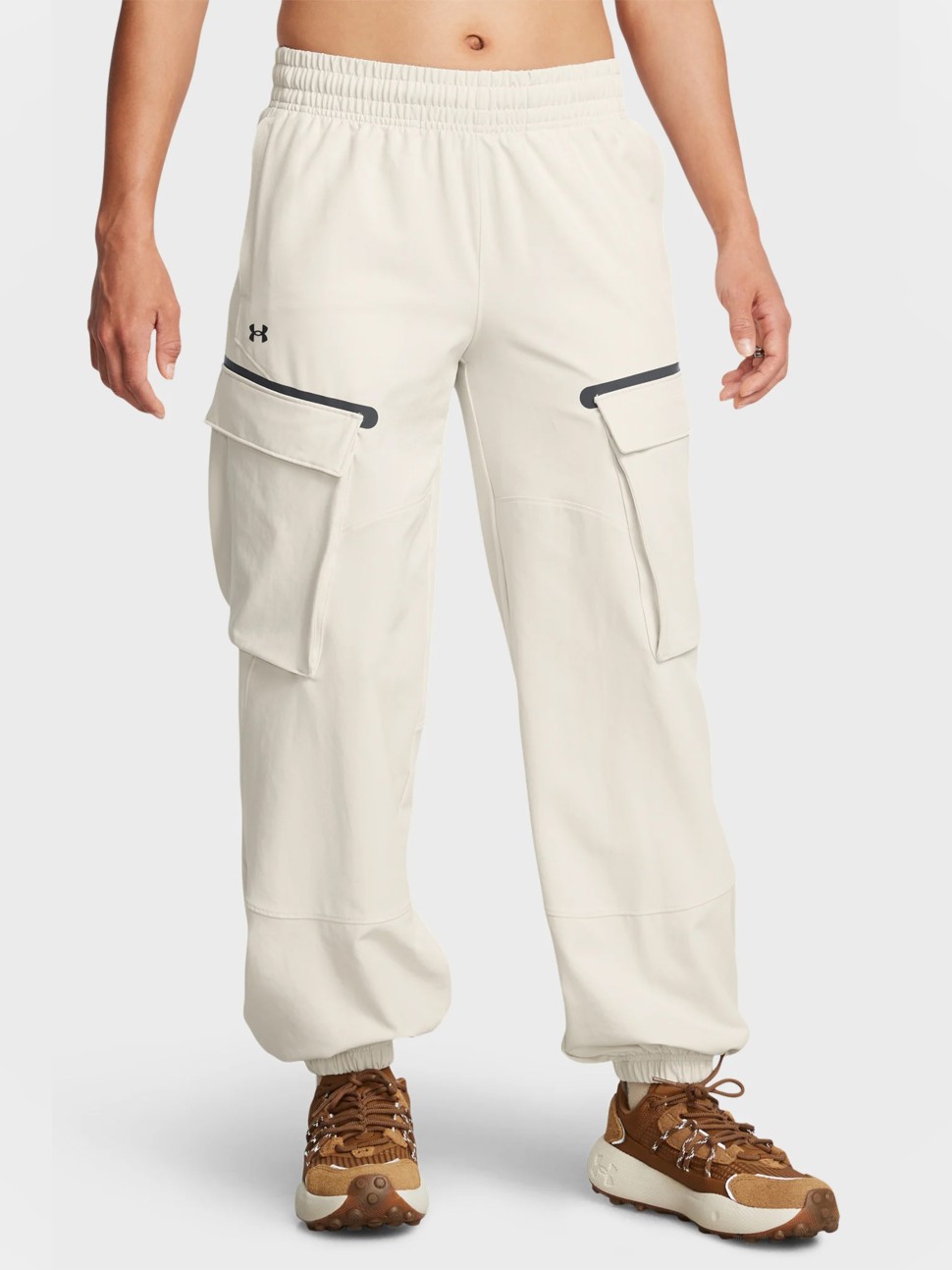 Штани жіночі Under Armour Unstoppable Cargo Pant бежеві 1386481-110 — фото 2