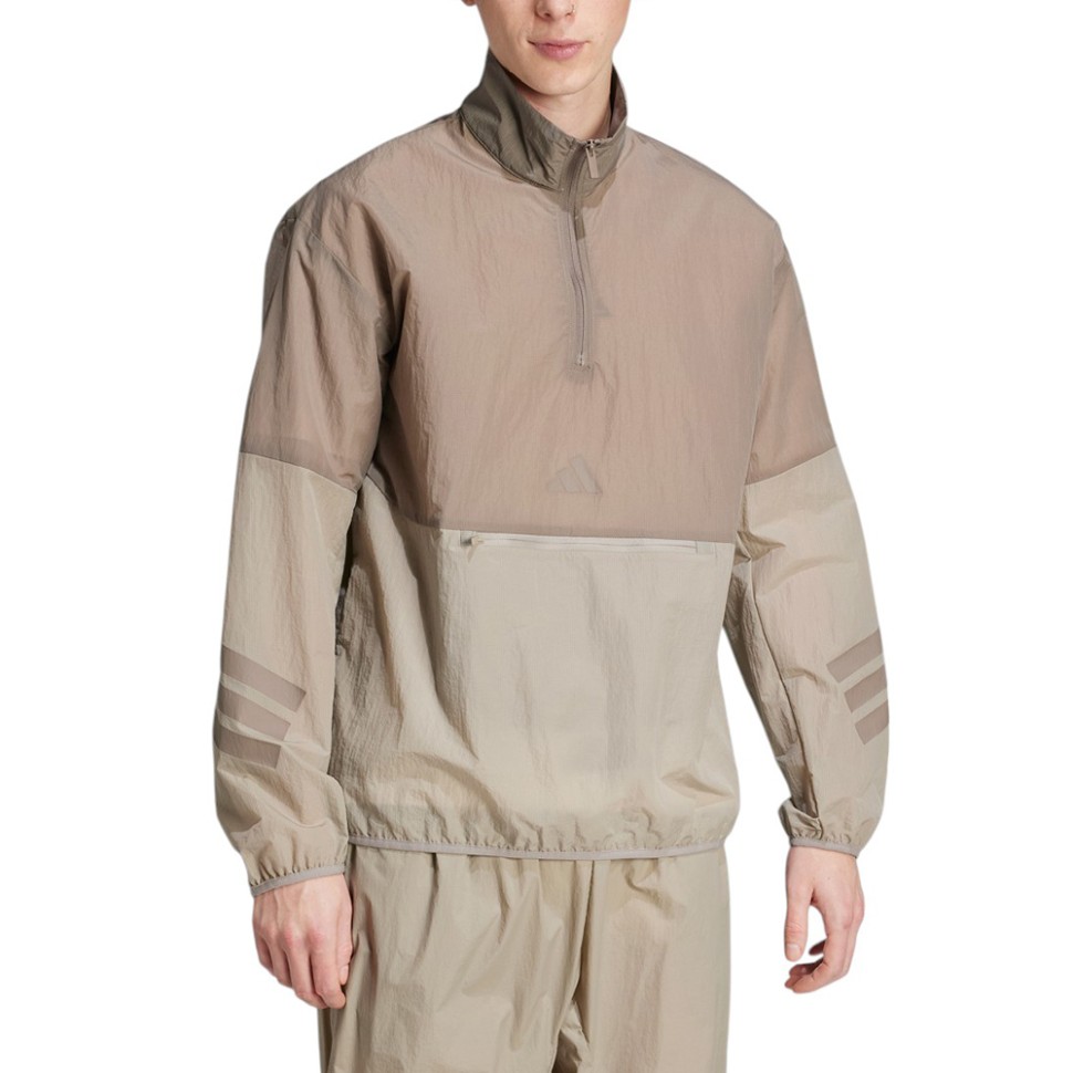 Толстовка чоловіча Adidas M FI WV HZ бежева JD4930 — Sport City Толстовка чоловіча Adidas M FI WV HZ бежева JD4930