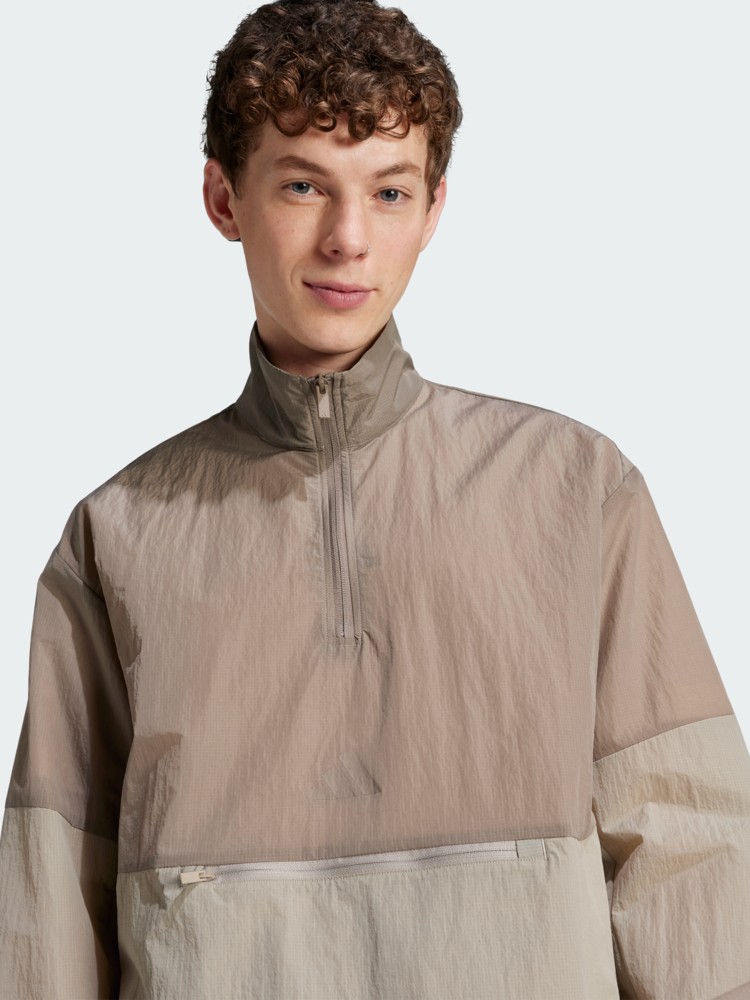 Толстовка мужская Adidas M FI WV HZ бежевая JD4930 изображение 4
