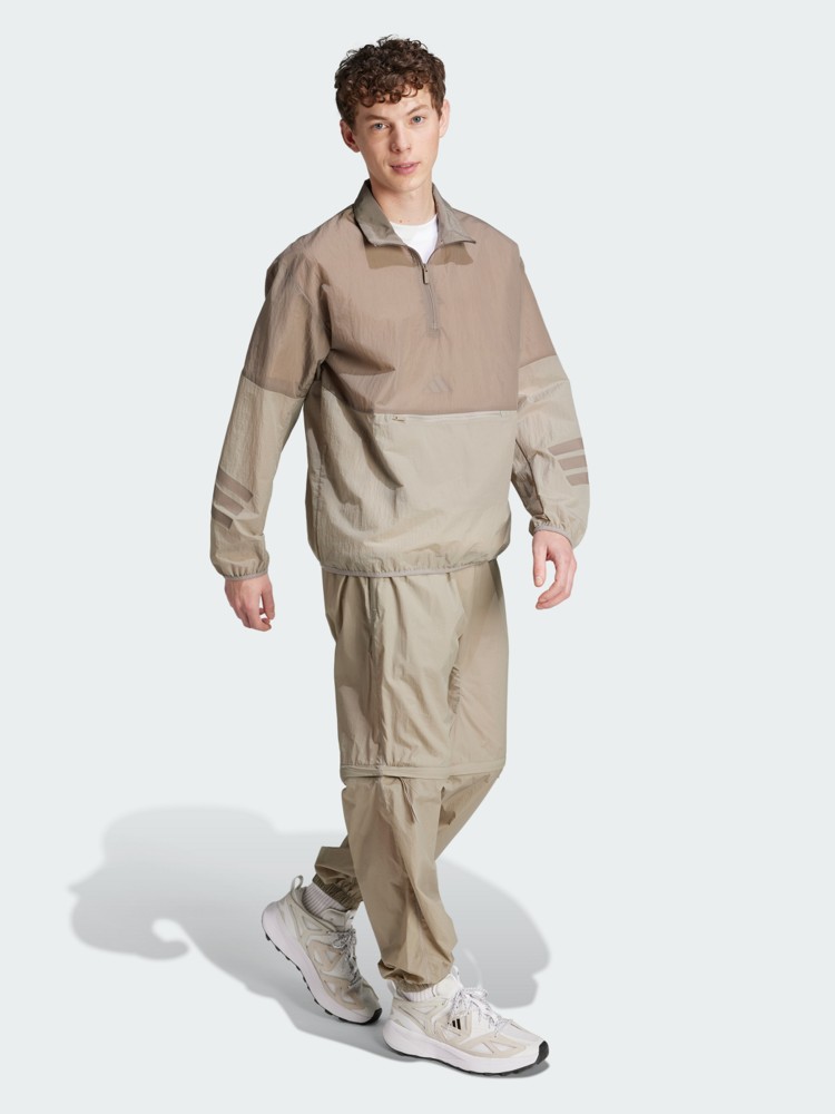 Толстовка мужская Adidas M FI WV HZ бежевая JD4930 изображение 6
