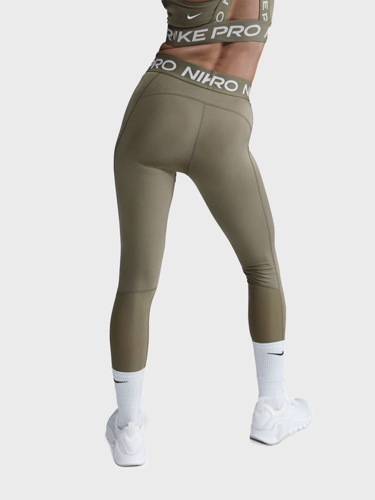 Леггинсы женские Nike W NP 365 TIGHT хаки CZ9779-320 изображение 3