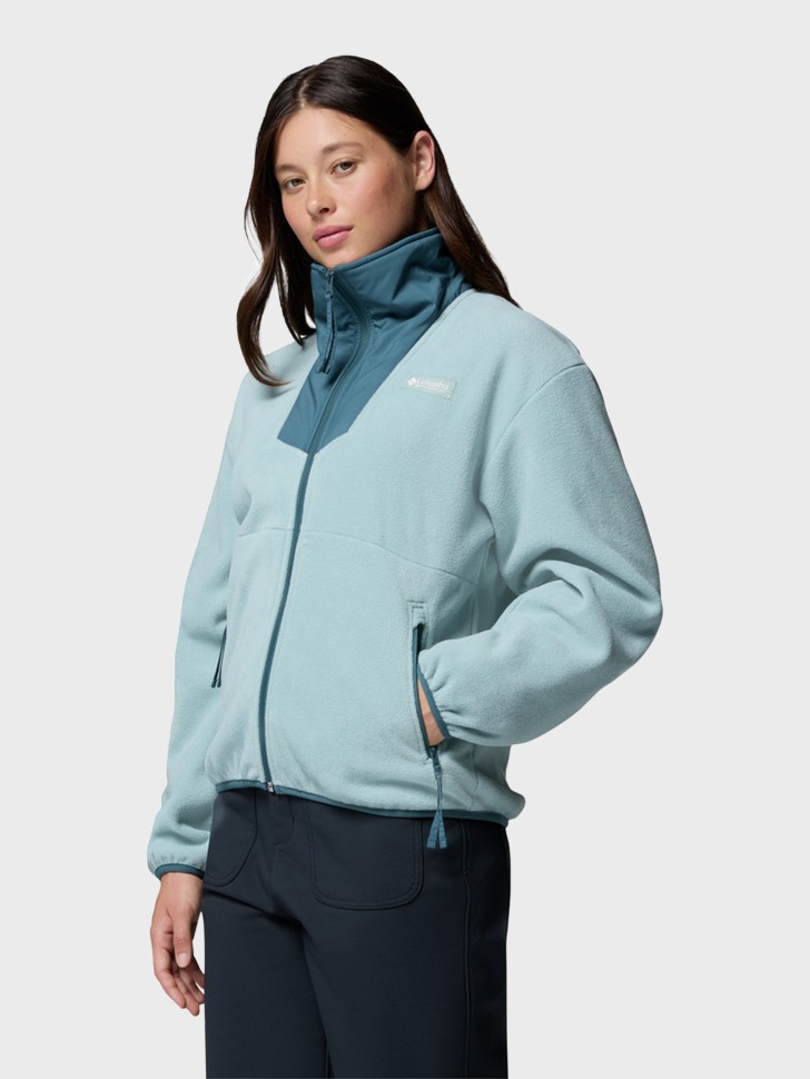 Толстовка жіноча Columbia Sequoia Grove™ Full Zip Fleece бірюзова 2085311-461 изображение 3