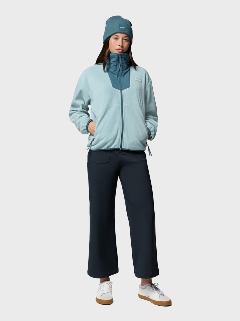 Толстовка женская Columbia Sequoia Grove™ Full Zip Fleece бирюзовая 2085311-461 — фото 8 — Sport City Толстовка женская Columbia Sequoia Grove™ Full Zip Fleece бирюзовая 2085311-461 — фото 8