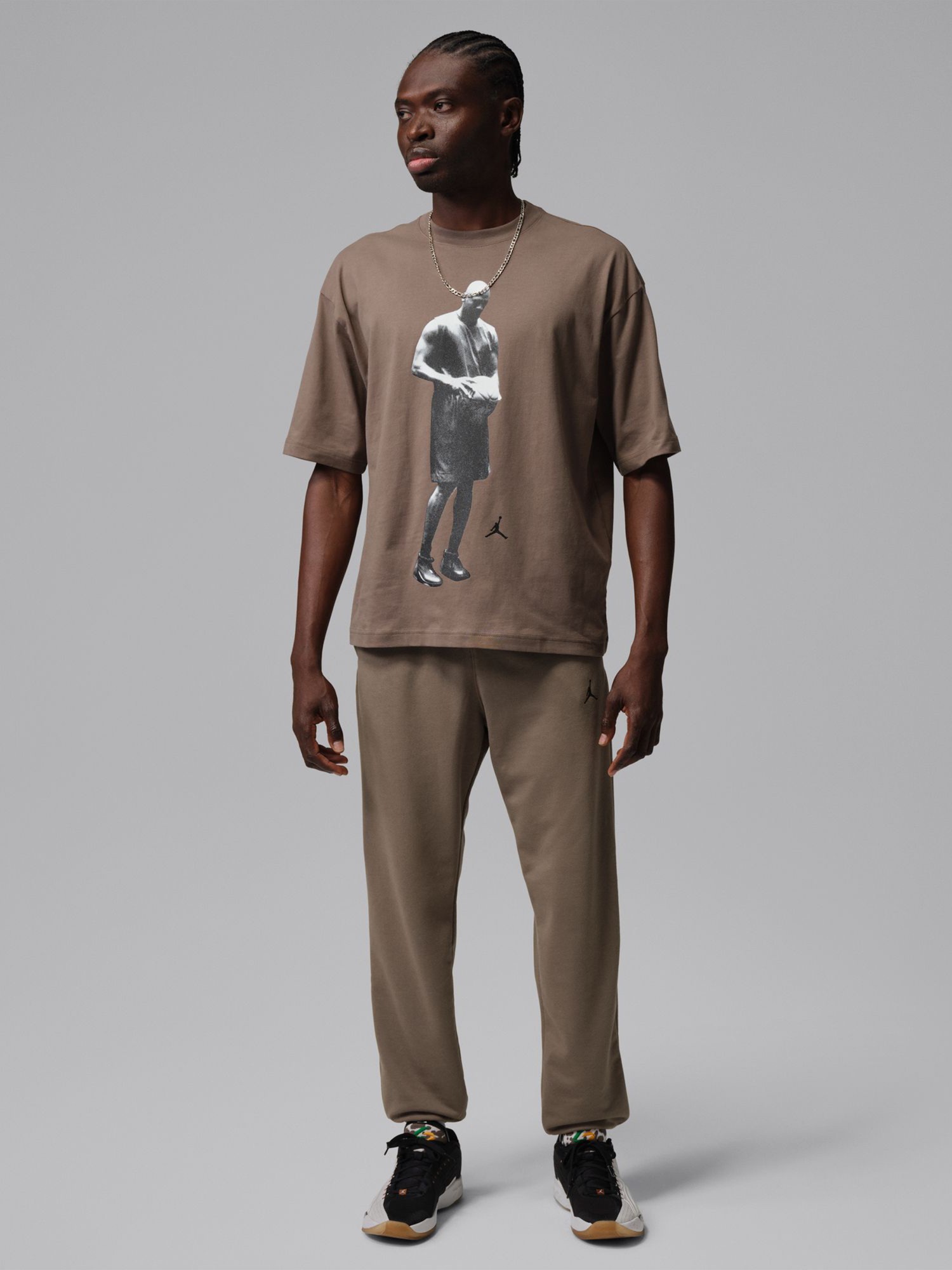 Штани чоловічі Nike M J DF SPRT CSVR FLC PANT хакі FV8608-040 изображение 6