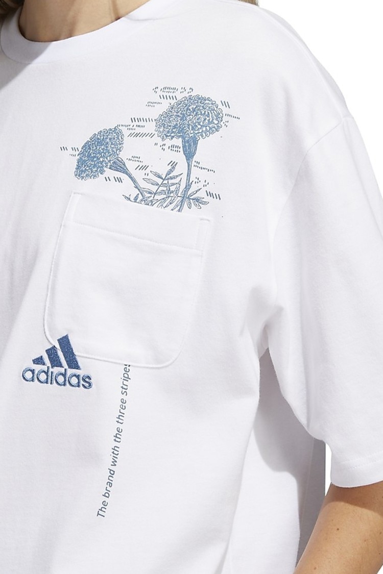 Футболка женская Adidas W Iwd G Pkt T белая H62373 изображение 4
