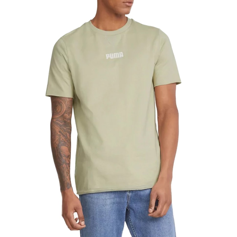 Футболка мужская Puma Modern Basics Baby Terry Tee бежевая 84844333 изображение 1