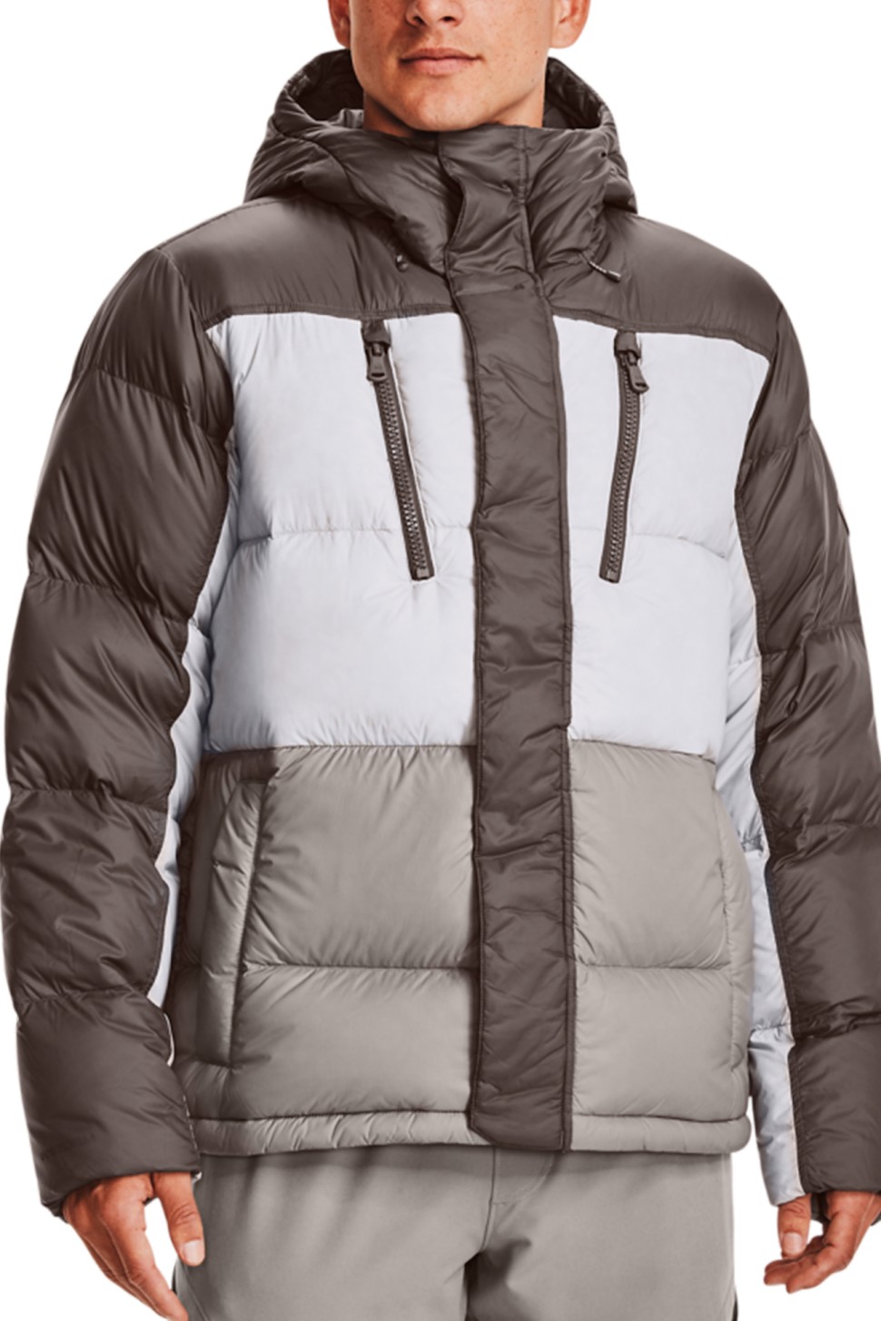 Куртка чоловіча Under Armour CGI Down Blocked Jkt сіра 1372693-176 — фото 3