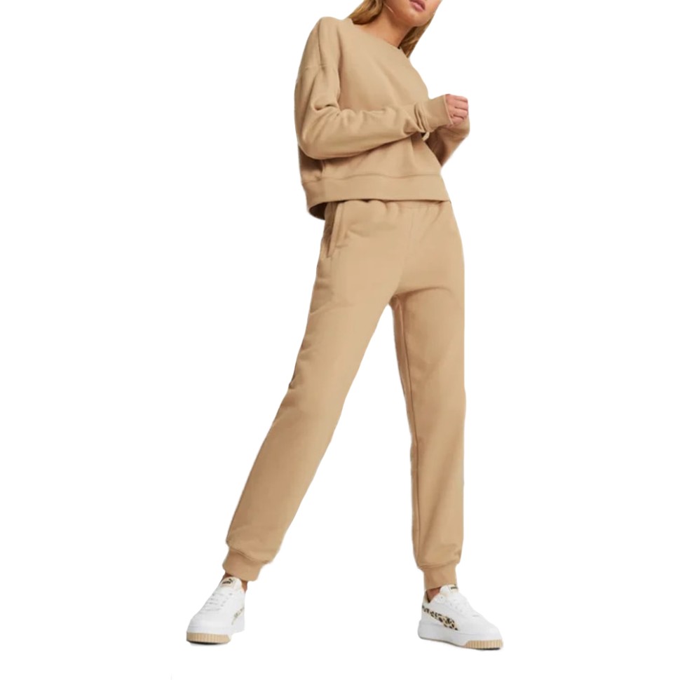 Костюм жіночий Puma Loungewear Suit бежевий 67370289 — фото 1