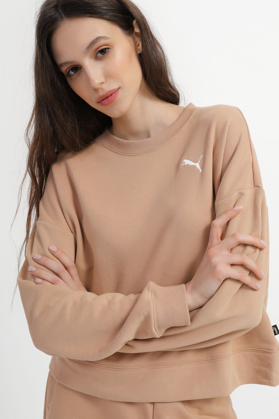Костюм жіночий Puma Loungewear Suit бежевий 67370289 — фото 3